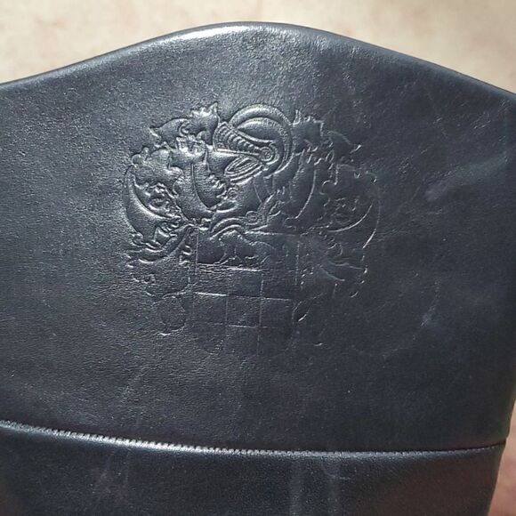 VINCE CAMUTO Black Leather Boots - Size 6 1/2 - Picture 2 of 11